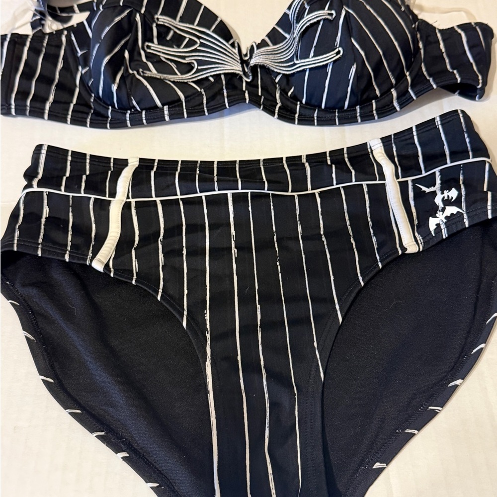 The Nightmare Before Christmas
Jack Pinstripe bikini Size small